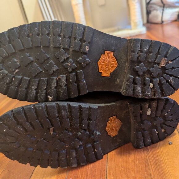 Rugged Harley Davidson Leather Biker Boots w/ Buckles - Picture 5 of 9